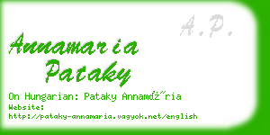 annamaria pataky business card